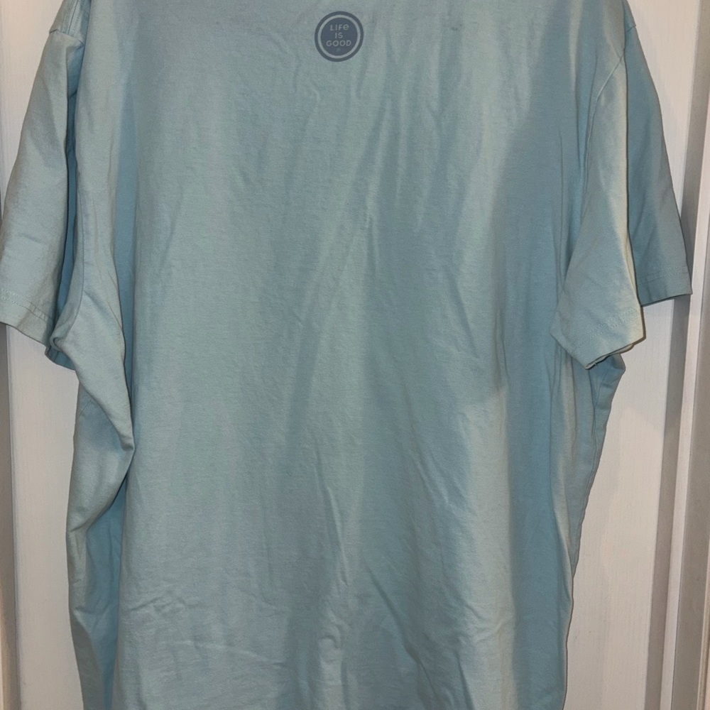 Life Is Good Light Blue Graphic T-Shirt - Picture 3 of 3